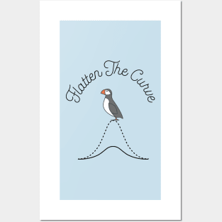 Flatten The Curve || Puffin || Newfoundland and Labrador Posters and Art